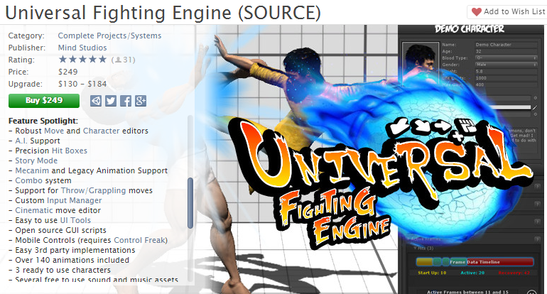A fighting engine. Look at the completeness of the features