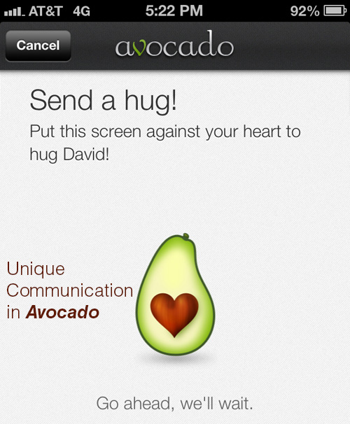 avocado messaging app