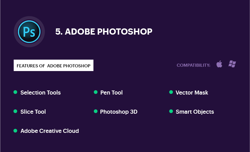 Adobe Photoshop - mobile app design